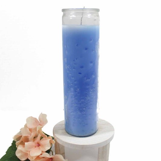 Light Blue 7 Day Candle