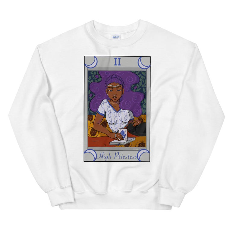 Celestial 333 Apparel White / S The High Priestess Sweatshirt